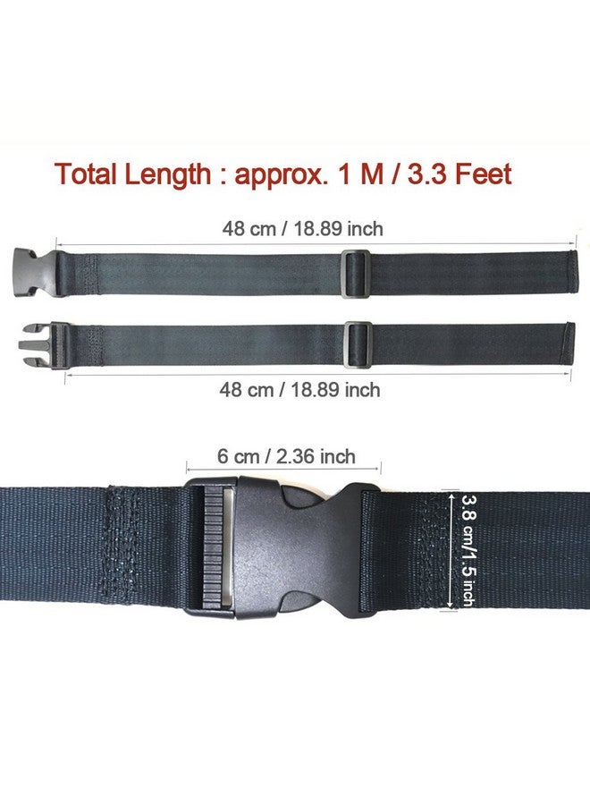 ZARPMA Baby 2 Point High Chair Security Straps,Replacement Harness Straps Belt for Child Kid Infant Safety Strap for Pushchair HighChair Child Chair,Stroller(1M Length) - Image 2