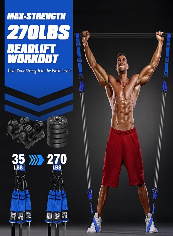 Ayombo Pilates Bar Kit with Resistance Bands, Heavy Duty Pilates Equipment for Men, Multifunctional Workout Equipment for Legs, Hip, Waist Back, Arm, Abs, Chest, Shoulders, Full Body Exercise at Home Gym - Image 4
