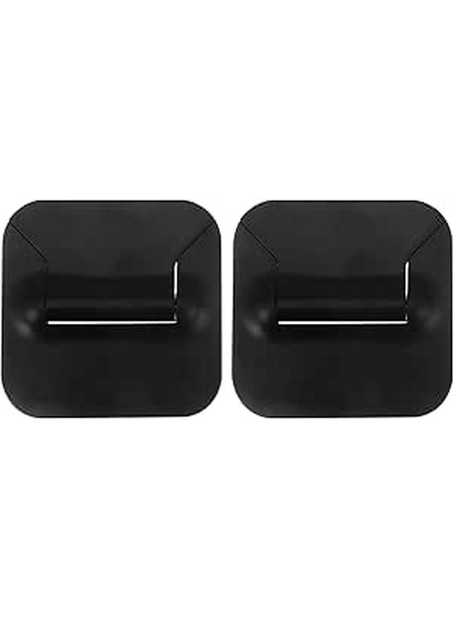 Portable Folding Laptop Stand Adjustable Height Cooling Riser Black Plastic for Travel Desk Use - Image 1