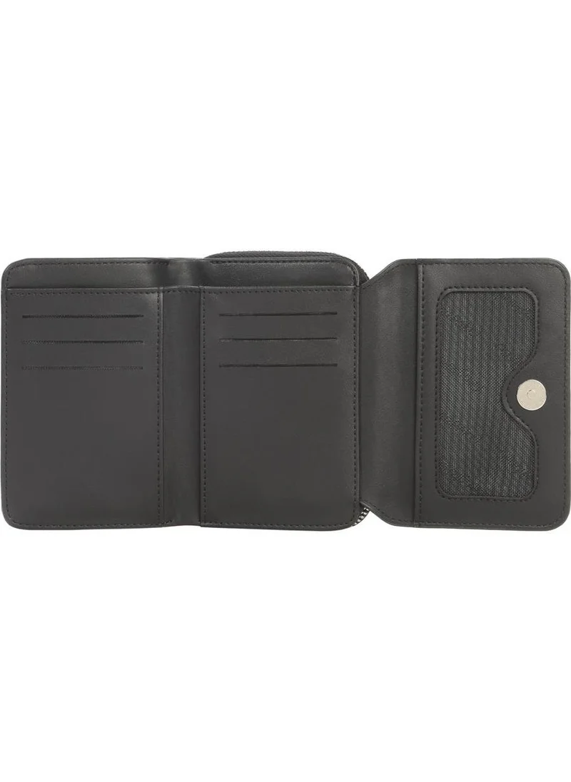 Cengiz Pakel Medium Size Women's Monogram Wallet-Portfolio – 65239Mp – Black