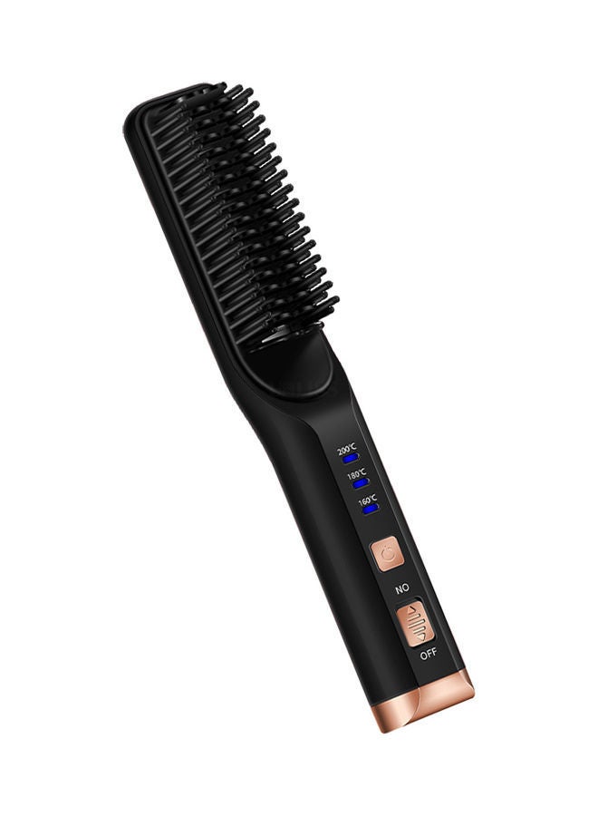 NIBEMINENT Portable Mini Straight Curling Comb Black 450g - Image 1