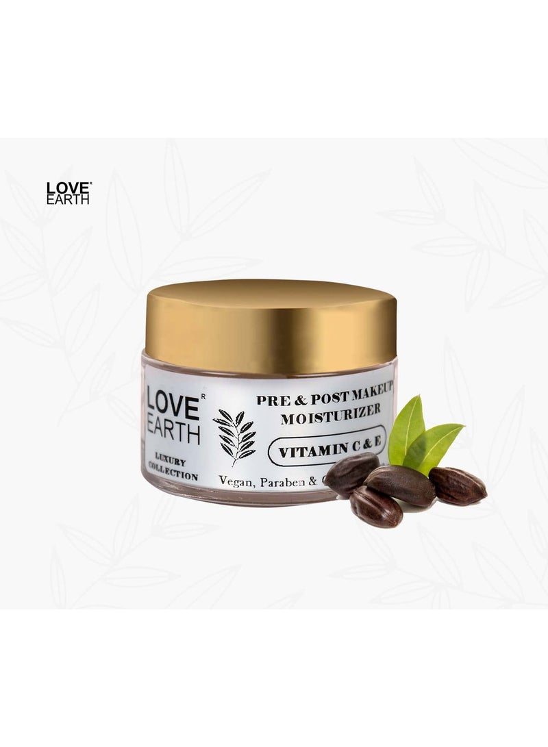 Love Earth Pre & Post Makeup Face Moisturizer with Lemon Peel Extracts & Jojoba Oil for Skin Hydration & Moisturizing 50gm - Image 2