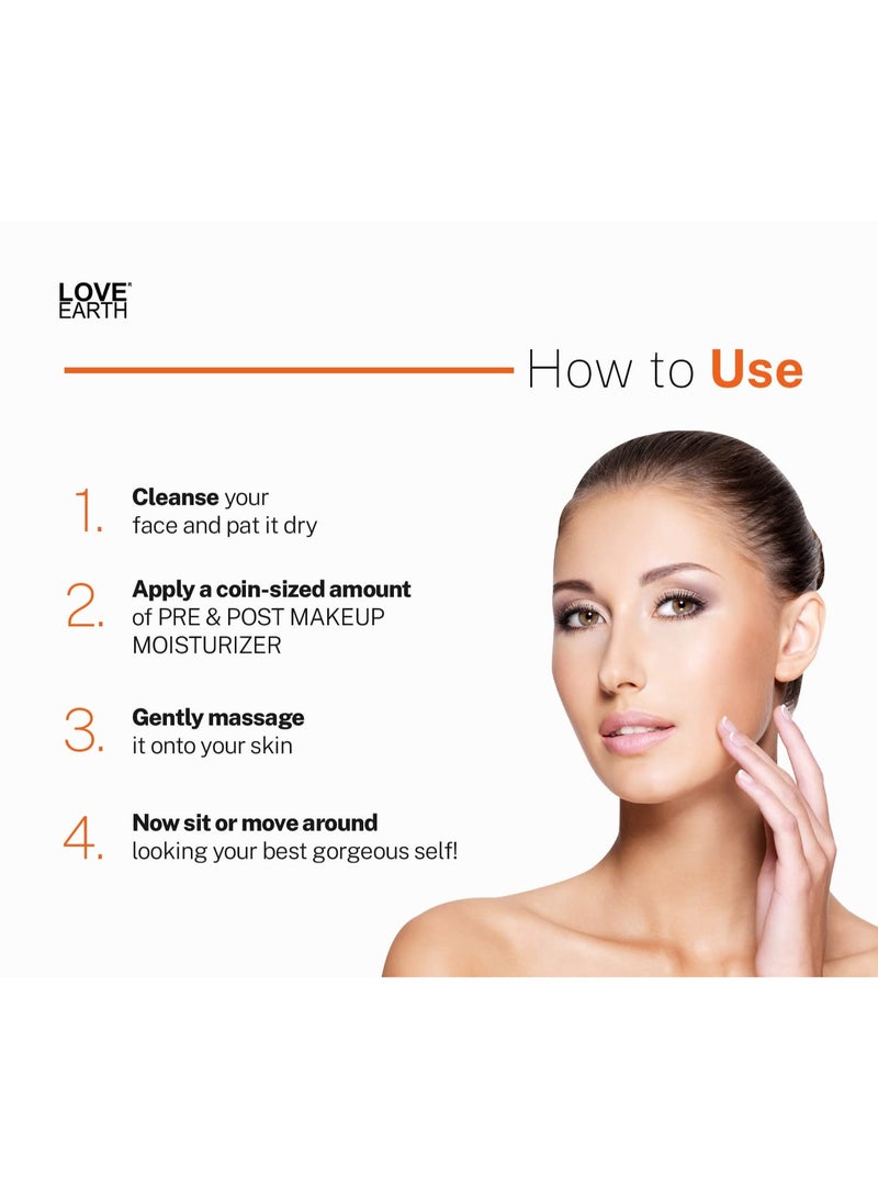 Love Earth Pre & Post Makeup Face Moisturizer with Lemon Peel Extracts & Jojoba Oil for Skin Hydration & Moisturizing 50gm - Image 5
