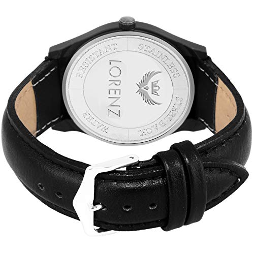 LORENZ men Black Analogue Watch, Wallet And Sunglasses Gift Combo Box And | CM-2036SN-WL-01 - Image 4