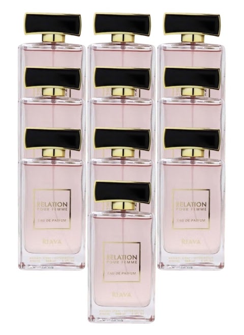 10 Pieces Relation Perfume Pour Femme 100ML