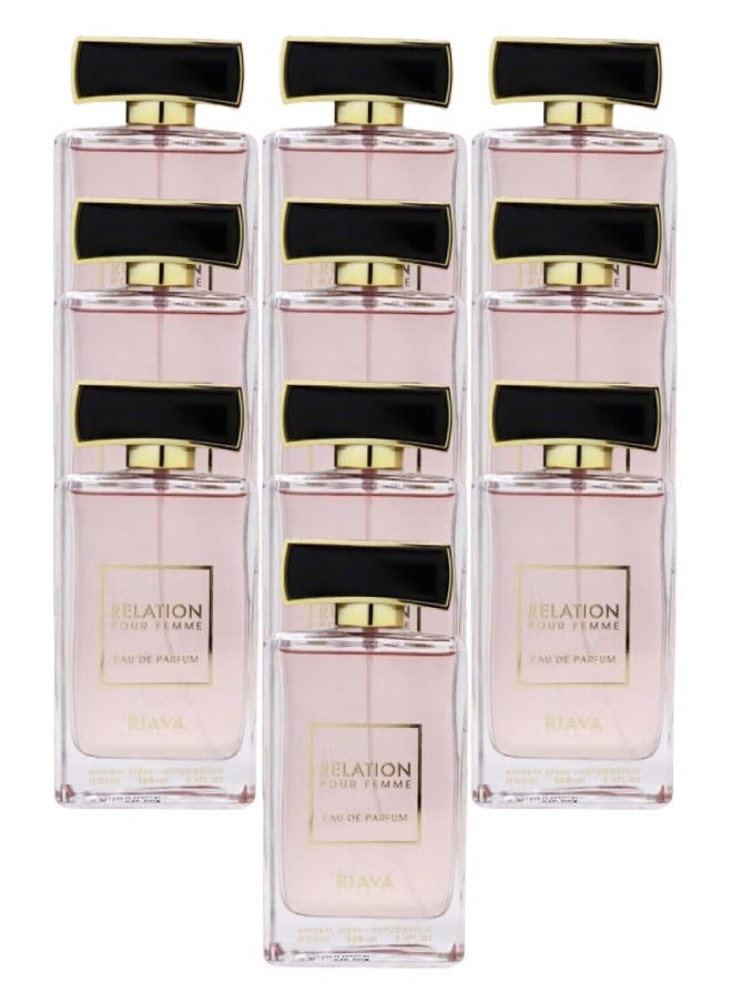RIAVA PERFUMES - 10 Pieces Relation Perfume Pour Femme 100ML - Image 1