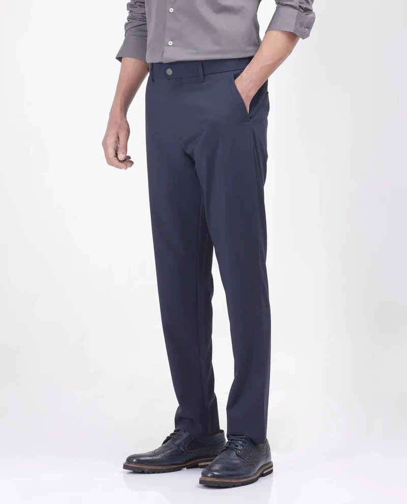 Rare Rabbit Men's Micro Check Formal Trouser