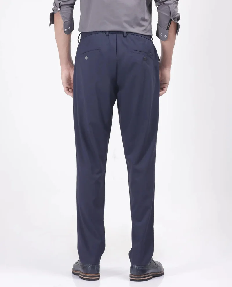 Rare Rabbit Men's Micro Check Formal Trouser