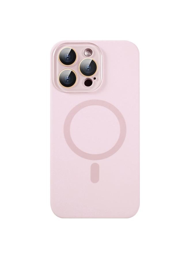 S-TOP Case For iPhone 16 Pro Max Liquid Silicone MagSafe Full Coverage Phone Case with Lens Film - Image 1