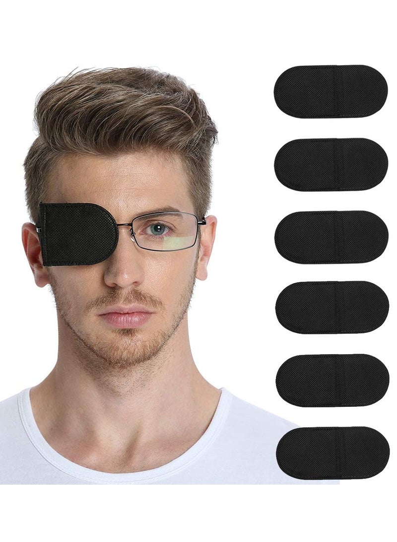 Generic 6PCS Eye Patches for Kids Girls Boys Right and Left Eye Patch for Glasses Lazy Eye Patch for Treating Lazy Eye Amblyopia Strabismus and After Surgery Full Coverage(Black)  - Image 2