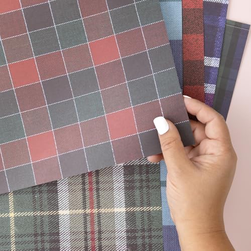 Colorbok Patterned Cardstock Paper 12x12, 50 Sheets of Square Scrapbook Paper for Crafts and Card Making, Single Sided, Bulk Pack with 25 Unique Designs, Mad for Plaid - Image 4