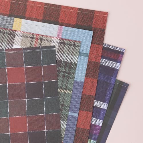 Colorbok Patterned Cardstock Paper 12x12, 50 Sheets of Square Scrapbook Paper for Crafts and Card Making, Single Sided, Bulk Pack with 25 Unique Designs, Mad for Plaid - Image 2