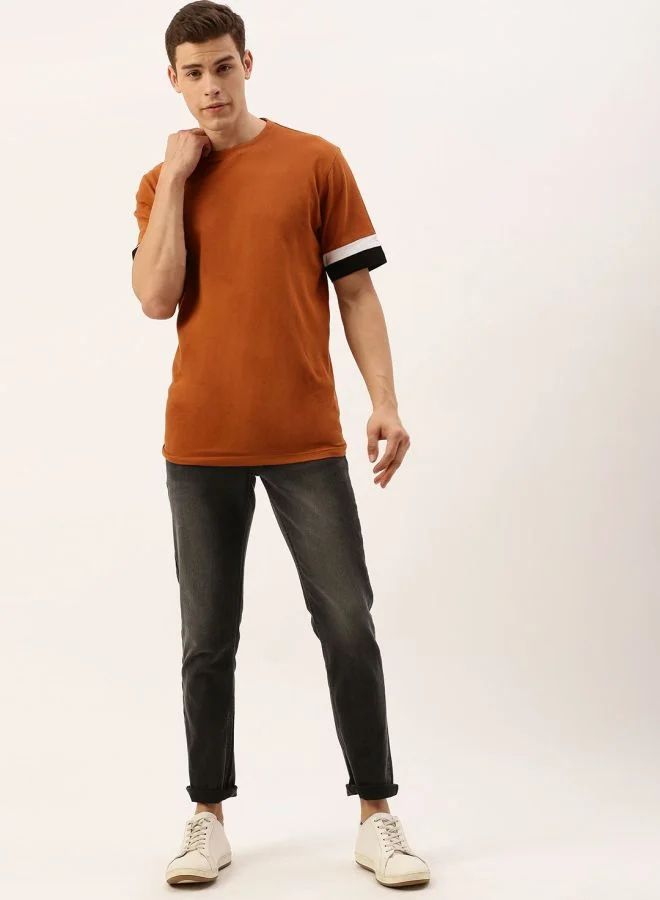 The Indian Garage Co Men Slim Fit Solid Mid-Rise Jeans