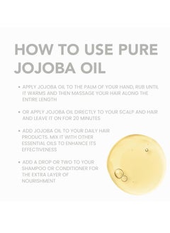 BodyJ4You BodyJ4You Organic Jojoba Oil - USDA Organic 100% Pure Natural - Hair Face Skin Gua Sha Oil Dermaplaning Massage - Cold Pressed Hexane Free - 2 Fl Oz  - Image 3