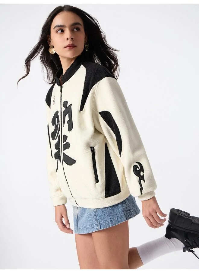 The Souled Store  The Souled Store Women Kung Fu Panda Applique Multicolour Oversized Fit Jackets for Women | Best Price UAE