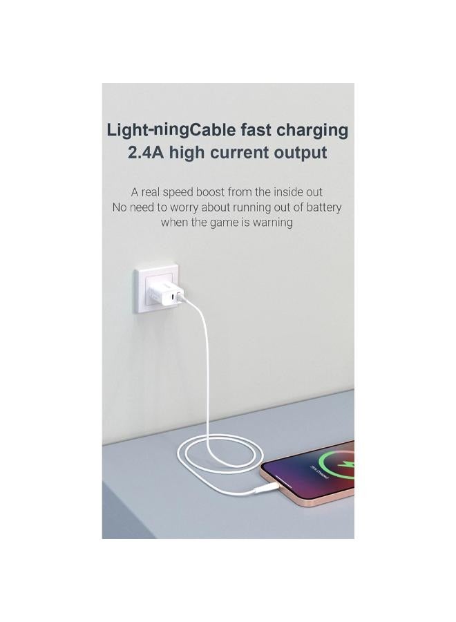 Awei CL-182L Lightt-ning Cable 2.4A 1m Quick Data Sync Transfer Fast Charge Bend Resistant - Image 3