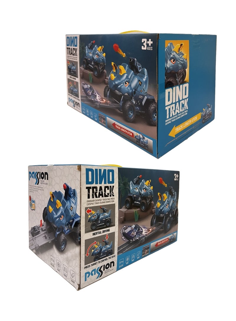 mibo Dinosaur Track Play Set with Mini Metal Cars - Image 5