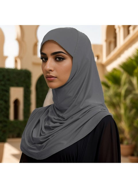 HIGH QUALITY SOFT WOMEN'S HEADWEAR - Lightweight, breathable and elegant headscarf - Suitable for everyday and special occasions Fashion new large set of hats Pure colour simple and versatile headscarf women's malay tie long scarf all-in-