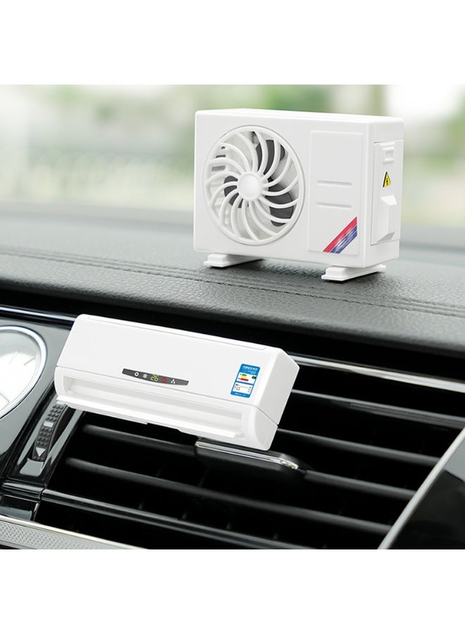 🚗💨 Solar-Powered Car Air Freshener – AC-Like Design for a Fresh & Stylish Drive! - Image 1