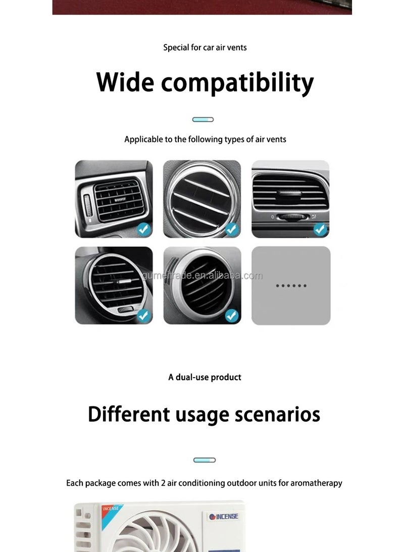 🚗💨 Solar-Powered Car Air Freshener – AC-Like Design for a Fresh & Stylish Drive! - Image 5