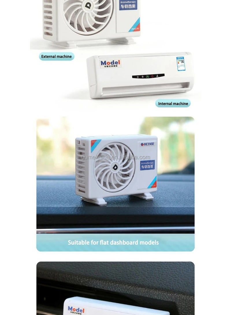 🚗💨 Solar-Powered Car Air Freshener – AC-Like Design for a Fresh & Stylish Drive! - Image 4