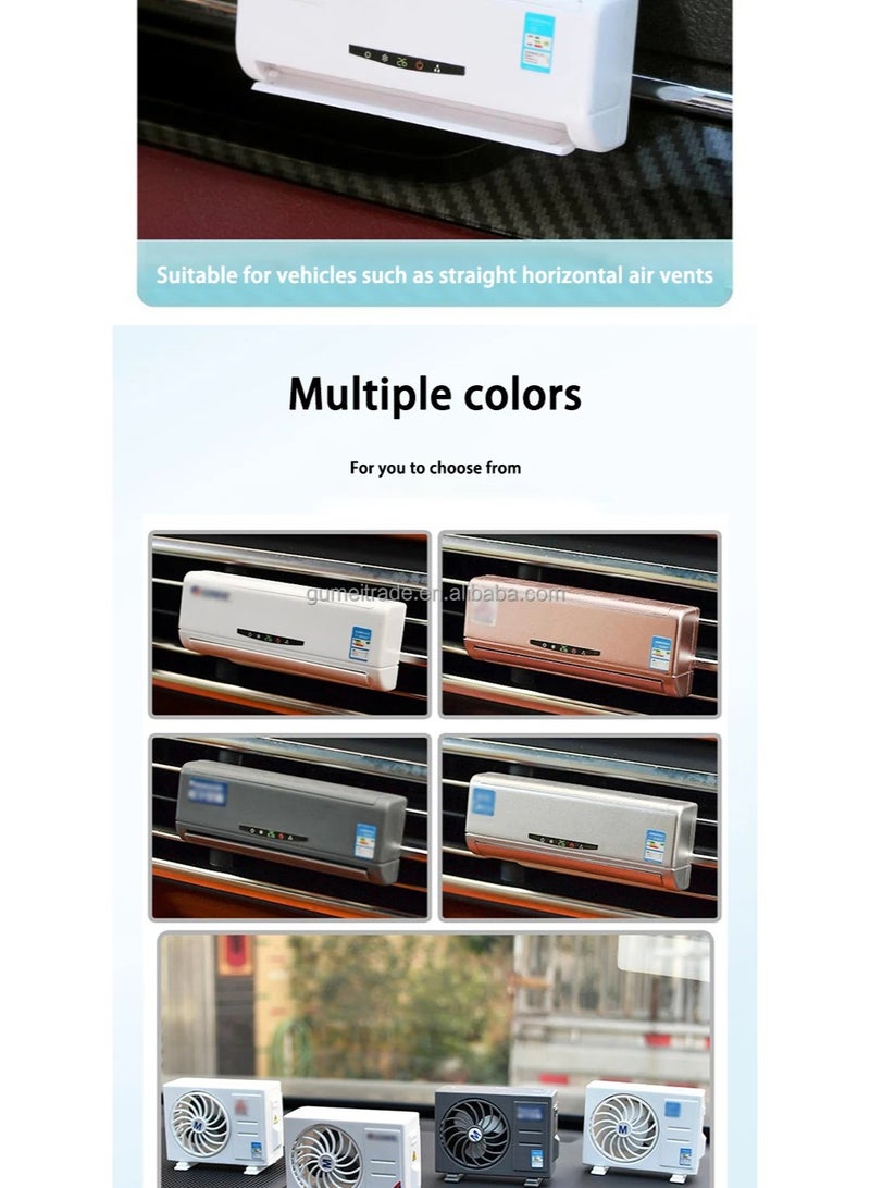 🚗💨 Solar-Powered Car Air Freshener – AC-Like Design for a Fresh & Stylish Drive! - Image 3