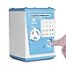 LIKE Toy Piggy Bank Safe Box Fingerprint ATM Bank ATM Machine Money Coin Savings Bank for Kids Blue - Image 2