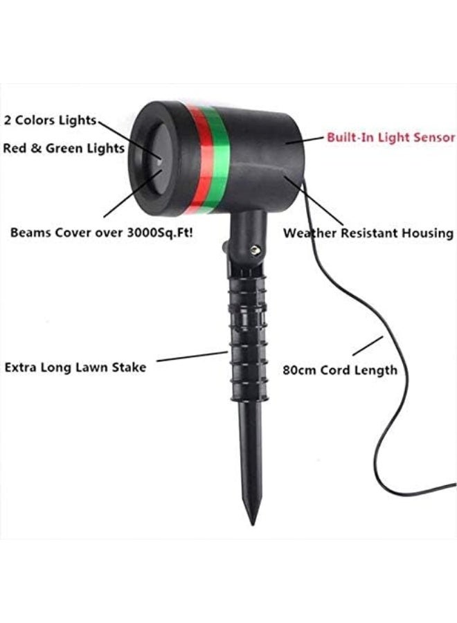 Generic Outdoor Waterproof LED Laser Star Light Projector Showers Christmas Garden Landscape Lighting Red Green Mix Motion Twinkle lamp  - Image 2