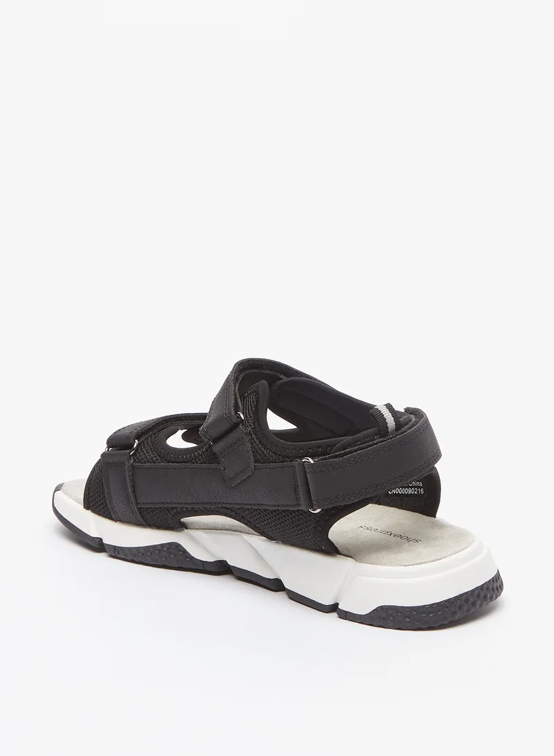 shoexpress Boys Panelled Sandals with Hook and Loop Closure