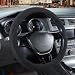 Binsheo Black Suede D Shaped Steering Wheel Cover Breathable NonSlip SweatProof WearResistant No Pilling Warm in Winter and Cool in Summer Universal 15 inch - Image 2