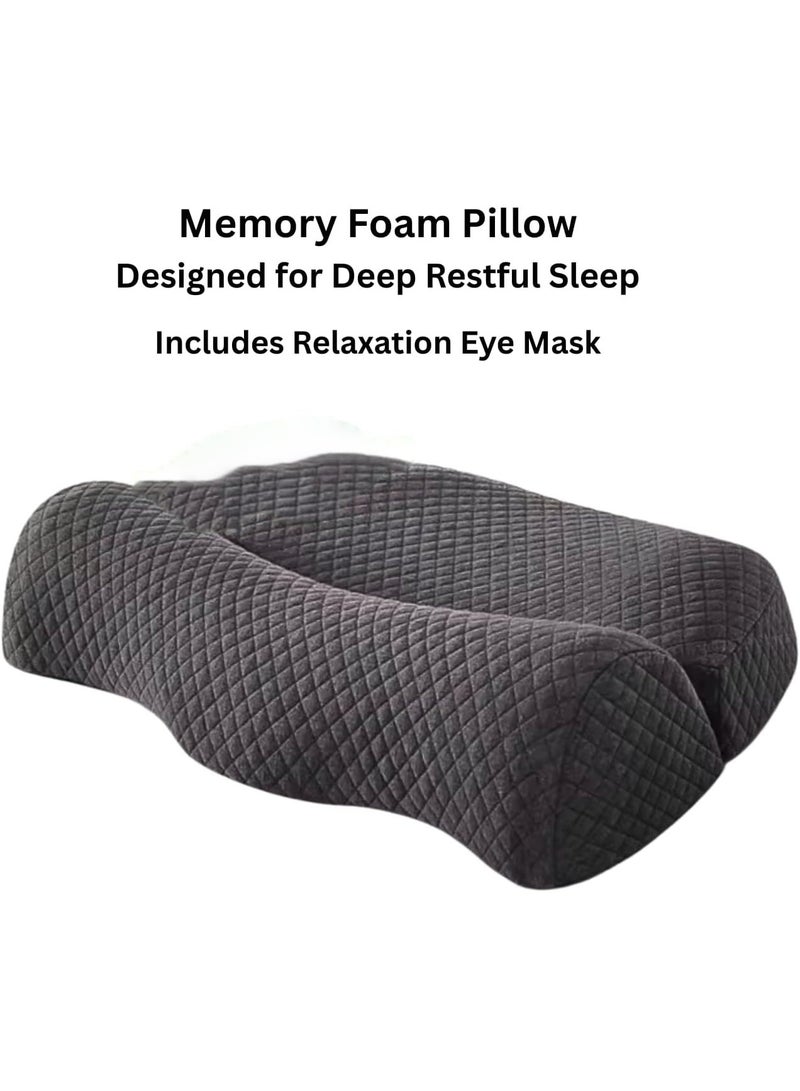 LOKIPA Cervical Pillow for Neck Pain Relief - Ergonomic Memory Foam Pillow  Orthopedic Support Side Sleeper Pillow for Pain Relief Support for Side Back Stomach Sleepers - Image 2