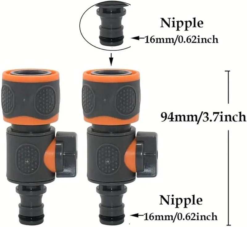 Blue Hose Quick Connect 10PCS Faucet Valve Garden Water Fittings for Drip Irrigation System and Cleaning - Image 3