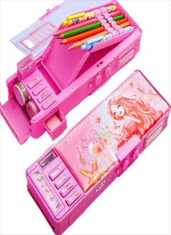 Girl Cute Password Cartoon Combination Lock Plastic Stationery Box Pen Case Pencil Box Pencil Case