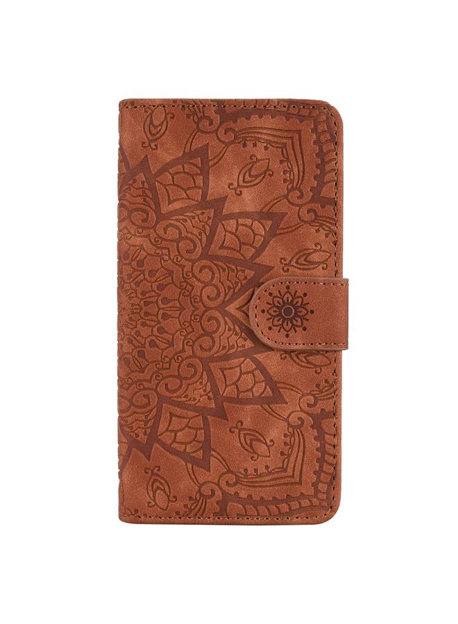 S-TOP Case For iPhone 11 Calf Pattern Double Folding Design Embossed Leather Case with Wallet & Holder & Card Slots - Image 2