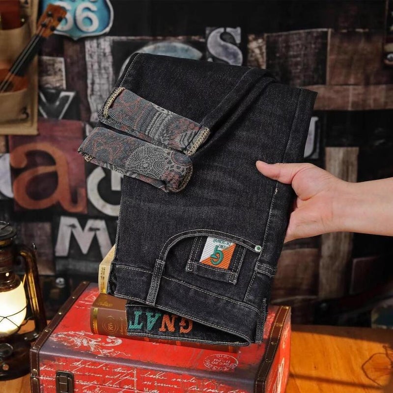 Unisex Classic Denim Jeans Loose Fit Daily Outdoor Wear - Image 5