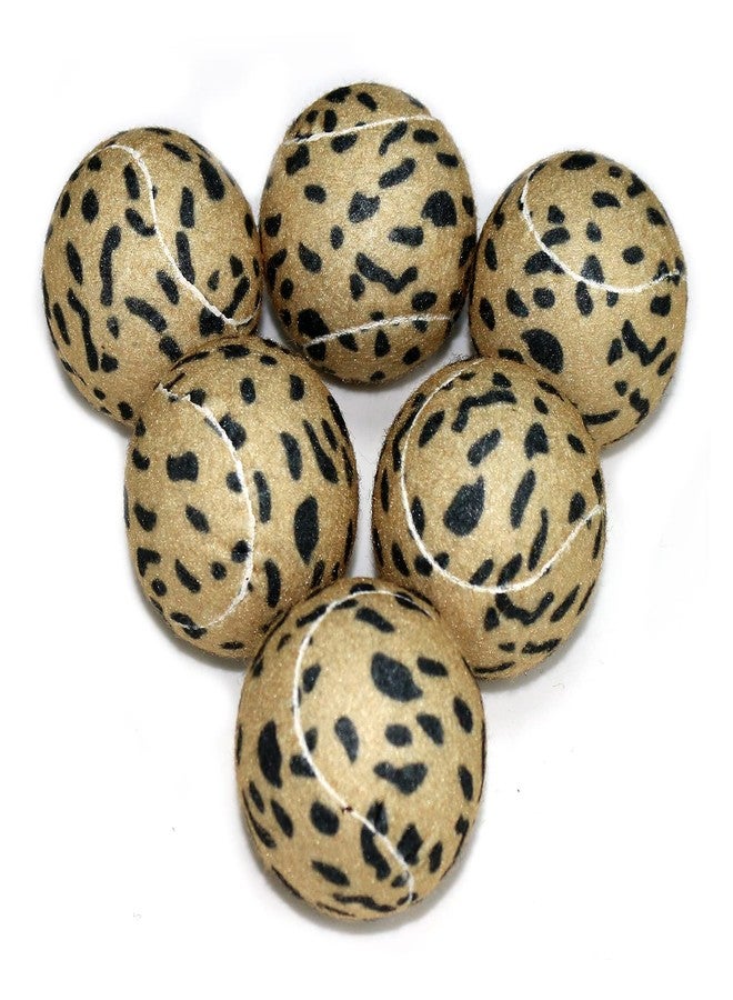 URBEST Tennis Ball 12 Packs Training Tennis Balls Practice Balls for Novice Player, Pet Dog Playing Balls with Mesh Carry Bag (Leopard Print) - Image 3
