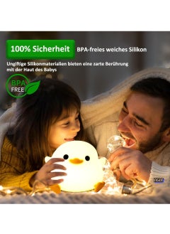 TIGER Duck Night Light – Cute DoDo Duck Lamp for Kids, Touch Control, Dimmable & Rechargeable, Portable Nursery Decor, Perfect Birthday Gift for Boys & Girls, ABS+SIL Material  - Image 5