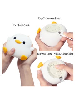 TIGER Duck Night Light – Cute DoDo Duck Lamp for Kids, Touch Control, Dimmable & Rechargeable, Portable Nursery Decor, Perfect Birthday Gift for Boys & Girls, ABS+SIL Material  - Image 4