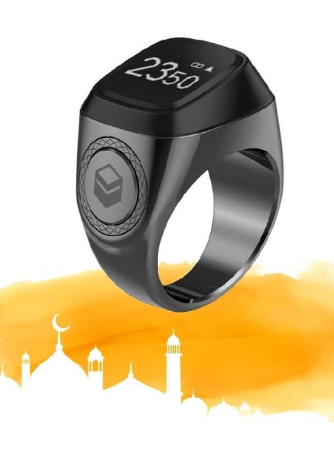 Smart Tasbih Zikr Aluminium Ring 22mm Space Gray ZIKR1-22F Pro