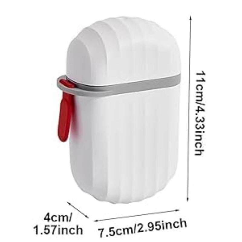 NILHARI Travel Soap Holder - Portable Soap Dish - Compact and Durable Plastic Travel Soap Box - Soap Case Ideal for Travel Accessories/Portable Soap Case with Soap Dish and Soap Holder - Image 3