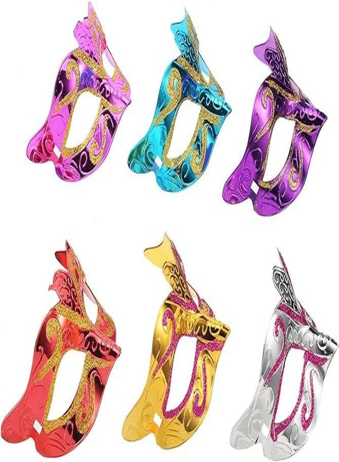 FAVELA Eye Mask for Halloween/Xmas Party,Birthday Party/Adult Party for Men and Women Masquerade Ball Mask Venetian Party (Pack of 6) - Image 4