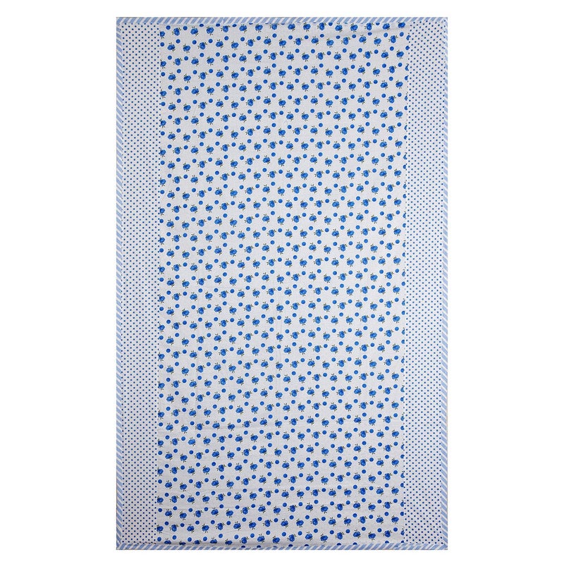 Kuber Industries Flower Printed Reversible AC Double Dohar,90"x100" (Blue)-HS43KUBMART26791 - Image 2