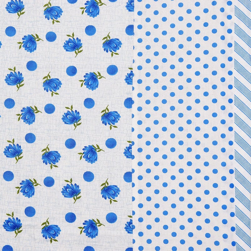Kuber Industries Flower Printed Reversible AC Double Dohar,90"x100" (Blue)-HS43KUBMART26791 - Image 5