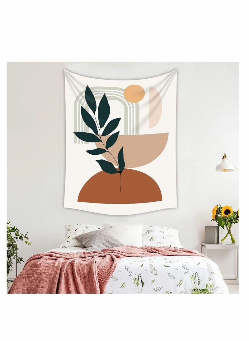 Y&D Abstract Tapestry for Bedroom Aesthetic Plant Wall Hanging Sun Botanical Boho Bohemian Decor Art Tapestries Living Room Dorm Home Modern Tapestry, 150 x 100 cm  - Image 2