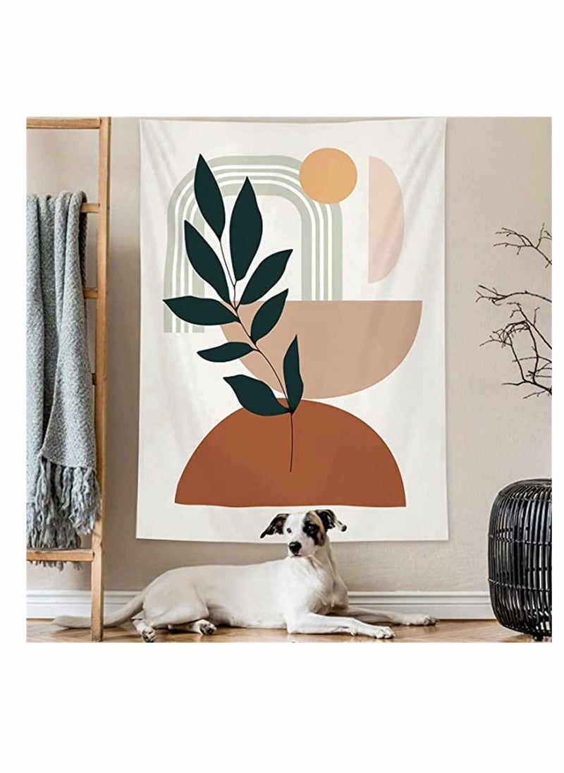 Y&D Abstract Tapestry for Bedroom Aesthetic Plant Wall Hanging Sun Botanical Boho Bohemian Decor Art Tapestries Living Room Dorm Home Modern Tapestry, 150 x 100 cm  - Image 4