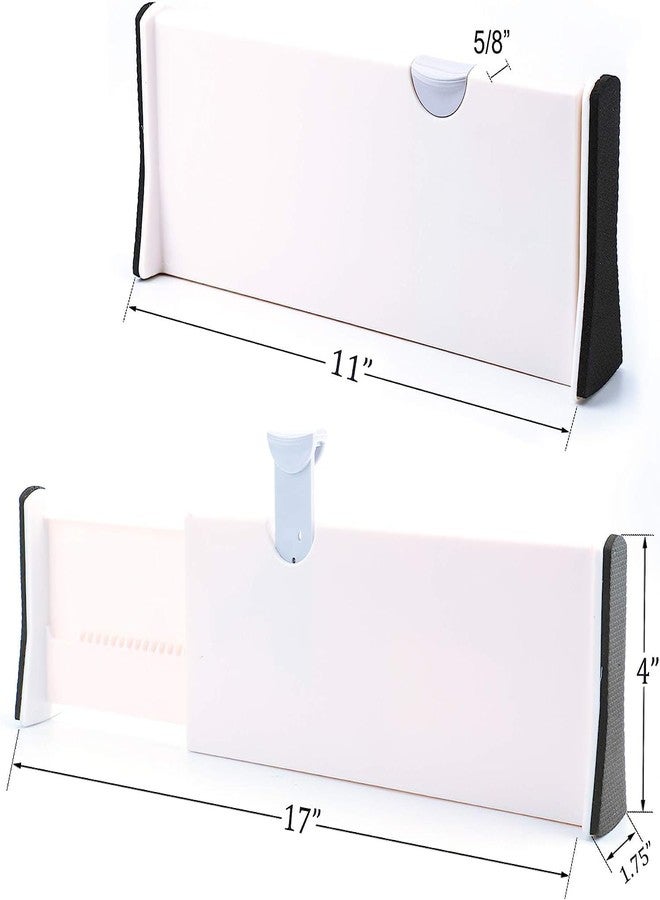 RASOFAB ZWERLIN Good Grips Expandable Dresser Drawer Divider, Plastic Adjustable and Expandable Drawer Organizer - Image 2