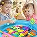 FIVEDAOGANG Magnetic Fishing Game 45 PC Ocean Sea Floating Fish Colorful Animals with Net Portable Storage Bag Kiddie Pool Bathtub Game for Age 3 4 5 6 Year Kids ToddlerXXLarge Set - Image 2
