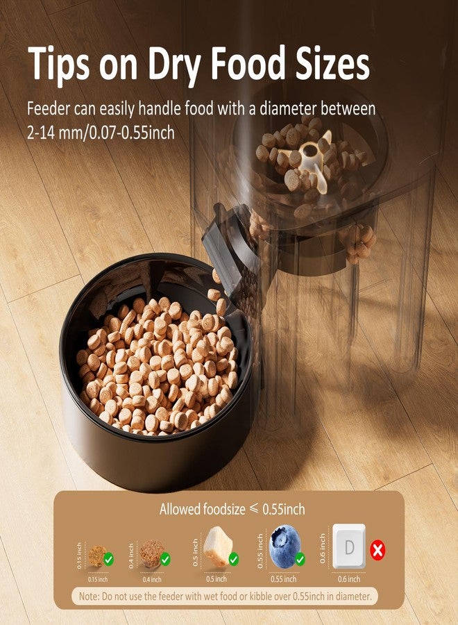 DUDUPET Automatic Cat Feeder, 5G WiFi APP Control Automatic Pet Feeder, 5L Cat Dry Food Dispenser with Remote Feeding,10 Meals Programmable 1-15 Portion Control Auto Dog Feeders for Cats,Puppy - Image 3