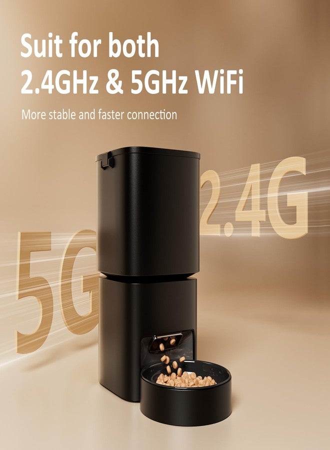 DUDUPET Automatic Cat Feeder, 5G WiFi APP Control Automatic Pet Feeder, 5L Cat Dry Food Dispenser with Remote Feeding,10 Meals Programmable 1-15 Portion Control Auto Dog Feeders for Cats,Puppy - Image 4