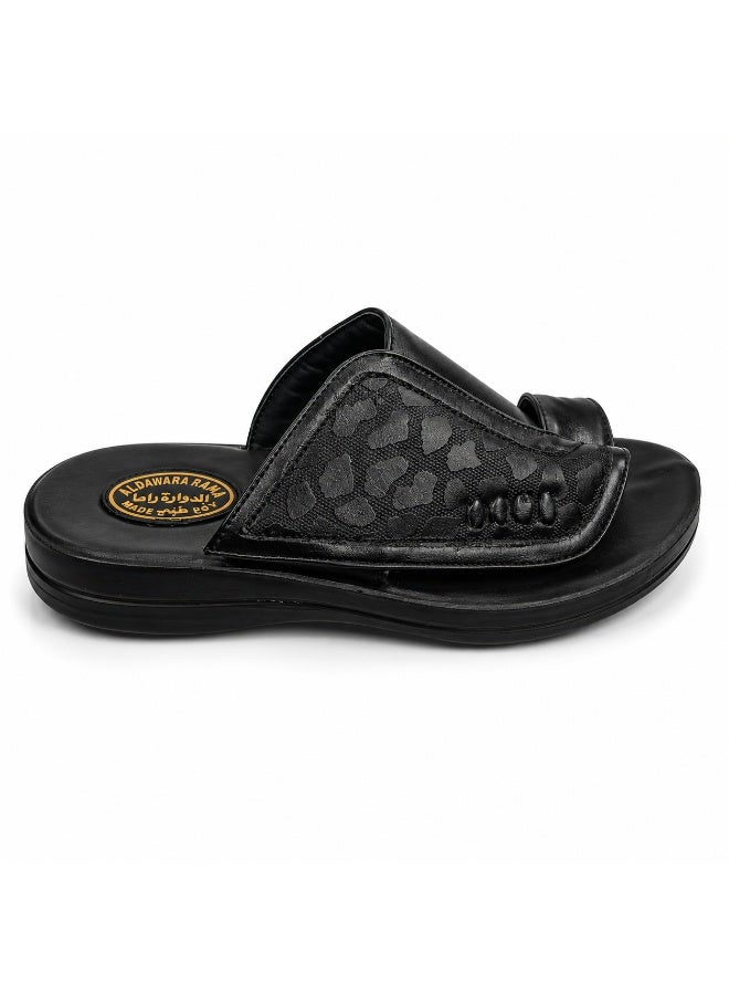 Men's Comfort Adjustable – Casual Everyday Sandals with Hook & Loop Strap and Cushioned Footbed - Image 5
